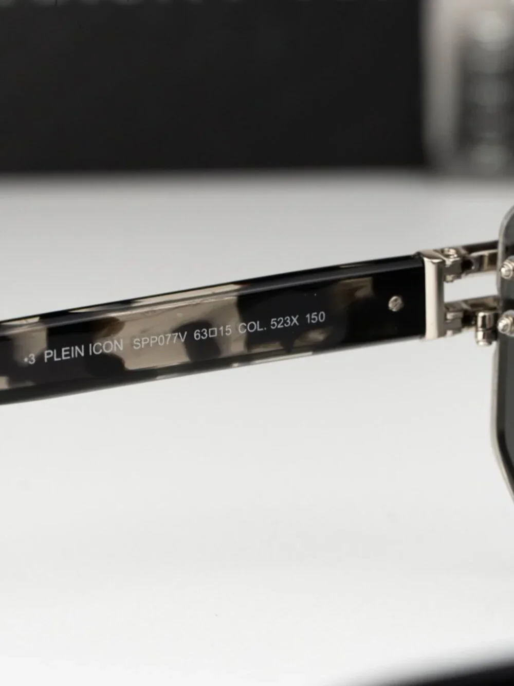 Philipp Plein Men Sunglasses Palladium Grey Silver Mirror Pilot SPP077V 523X NEW